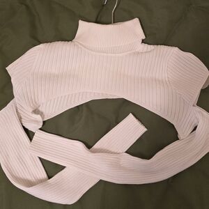 12th Tribe Cream Turtleneck Sweater